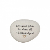 Sten med text – Ett varmt hjärta Sten med text – Ett varmt hjärta