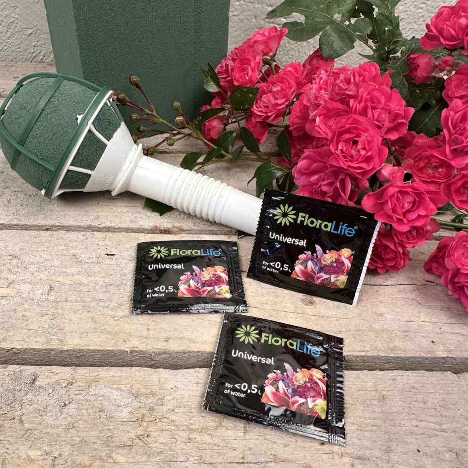 Växtnäring till snittblommor, ca 3 st