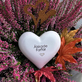 Hjärta med text, Älskade farfar Hjärta med text, Älskade farfar