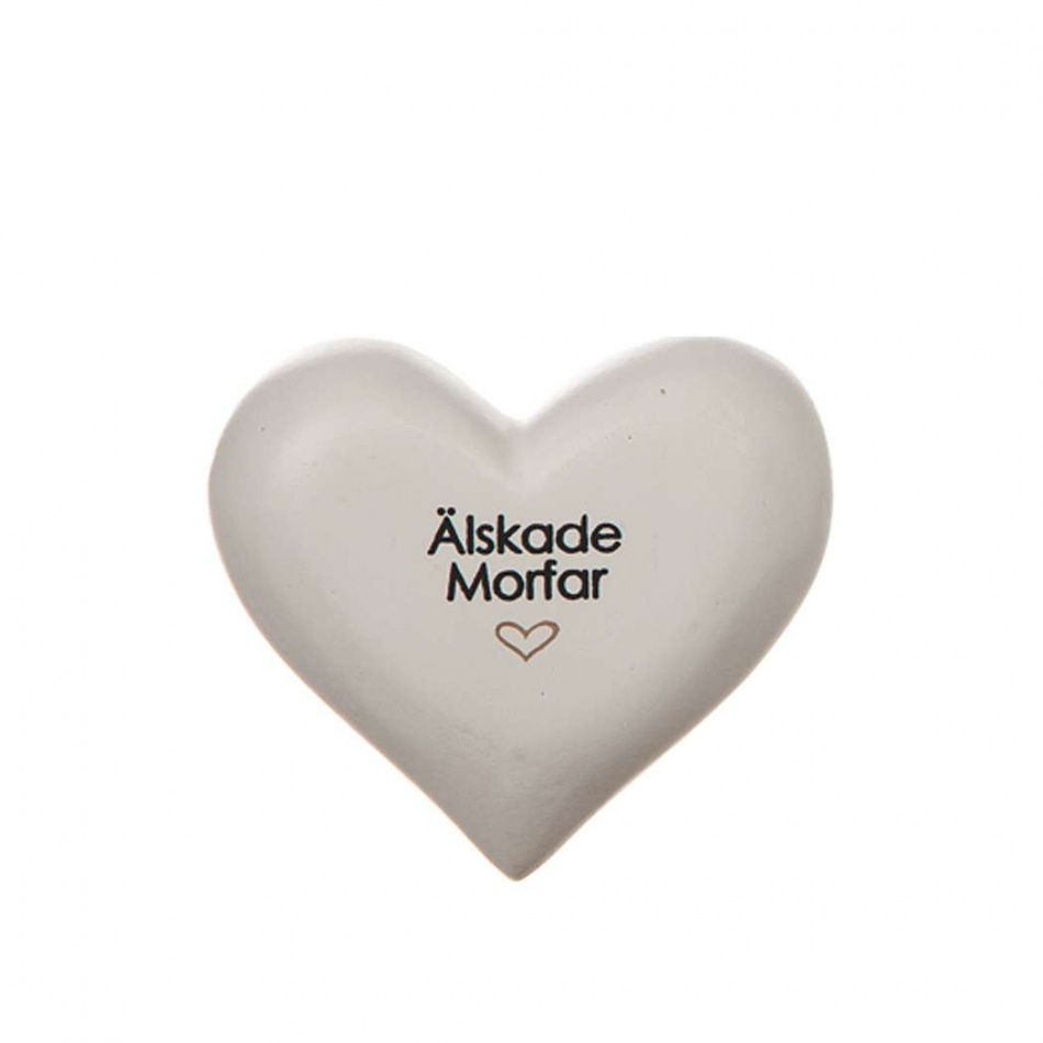 Hjärta med text – Älskade morfar