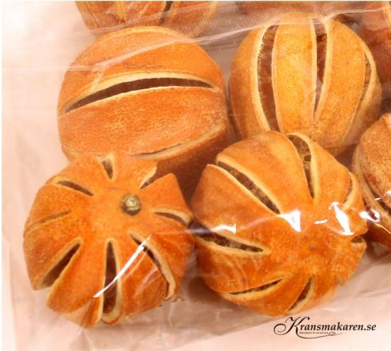 Apelsiner, torkade, hela. 4 st