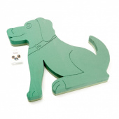 Oasis form - Sittande Hund. 60 x 62 cm