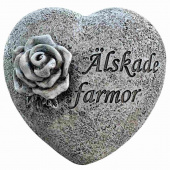Hjärta med text – Älskade farmor Hjärta med text – Älskade farmor