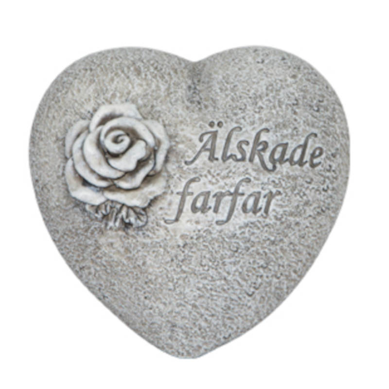 Hjärta med text – Älskade farfar