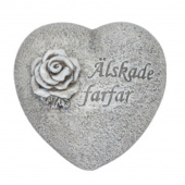 Hjärta med text – Älskade farfar Hjärta med text – Älskade farfar