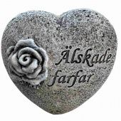 Hjärta med text – Älskade farfar Hjärta med text – Älskade farfar