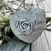 Hjärta med text – Älskade farfar Hjärta med text – Älskade farfar