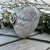 Hjärta med text – Älskade farfar Hjärta med text – Älskade farfar