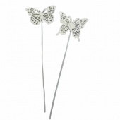 Fjärilar, Vita. 2 st olika. Fjärilar, Vita. 2 st olika.