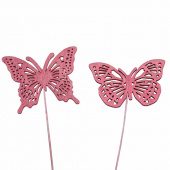Fjärilar, Rosa. 2 st olika. Fjärilar, Rosa. 2 st olika.