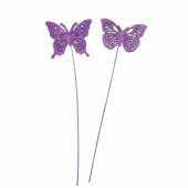 Fjärilar, lila. 2 st olika. Fjärilar, lila. 2 st olika.