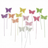 Fjärilar, lila. 2 st olika.