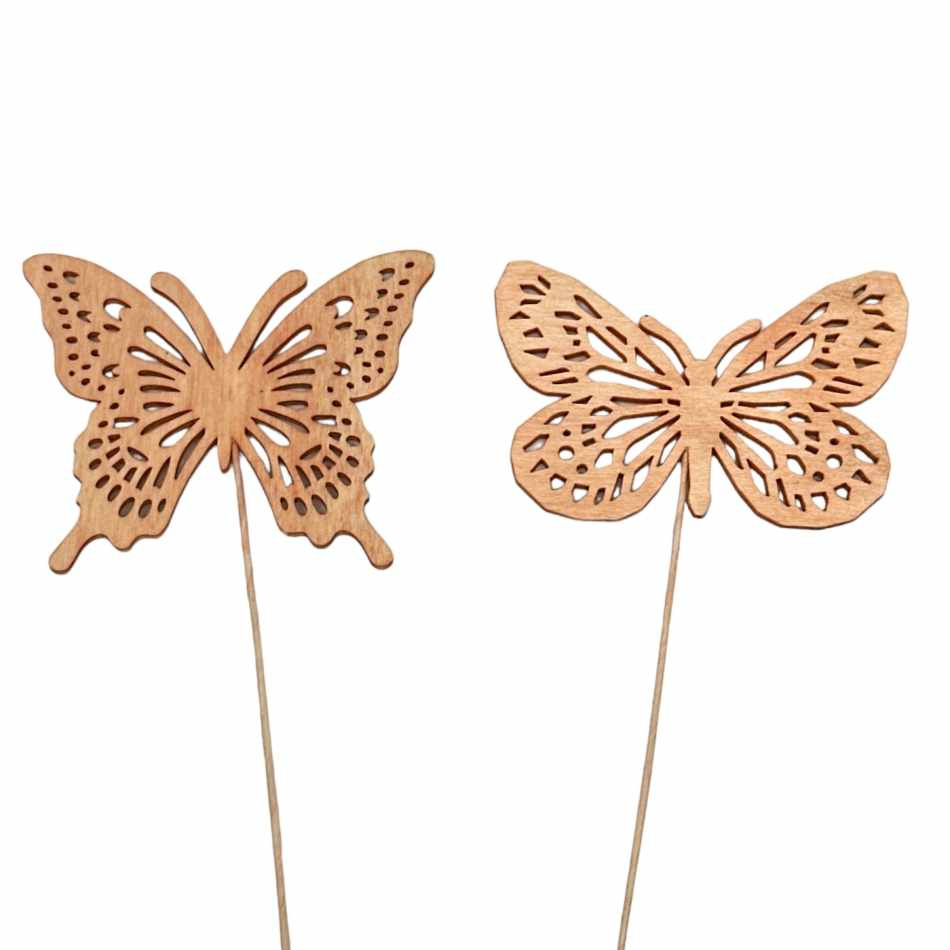 Fjärilar, Aprikos. 2 st olika.