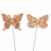 Fjärilar, Aprikos. 2 st olika. Fjärilar, Aprikos. 2 st olika.