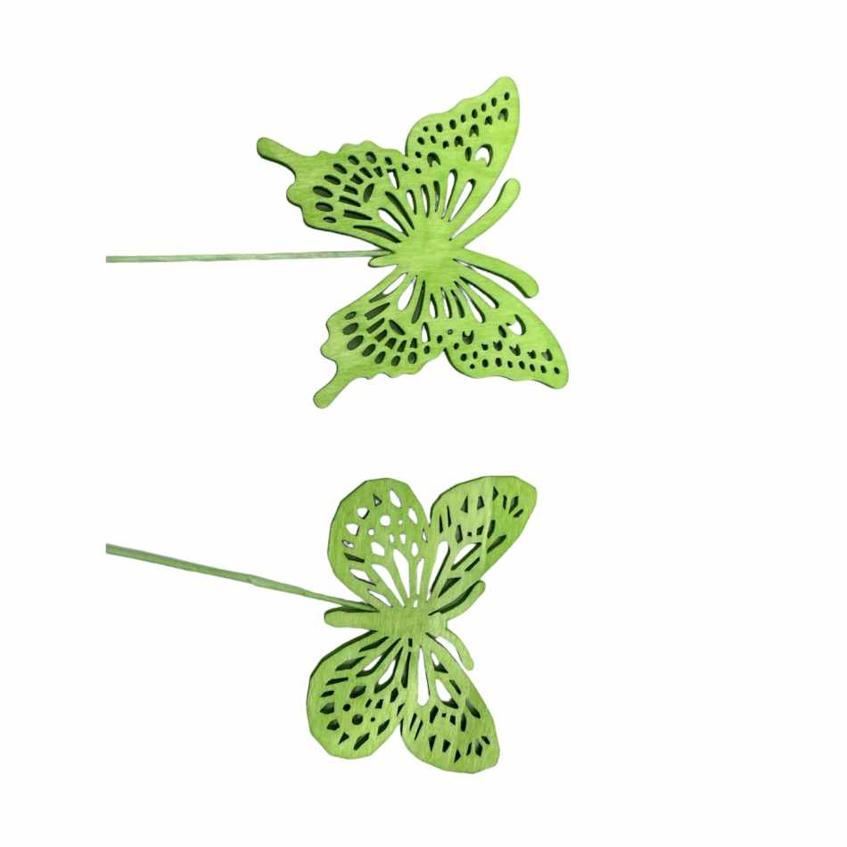 Fjärilar, Grön. 2 st olika.