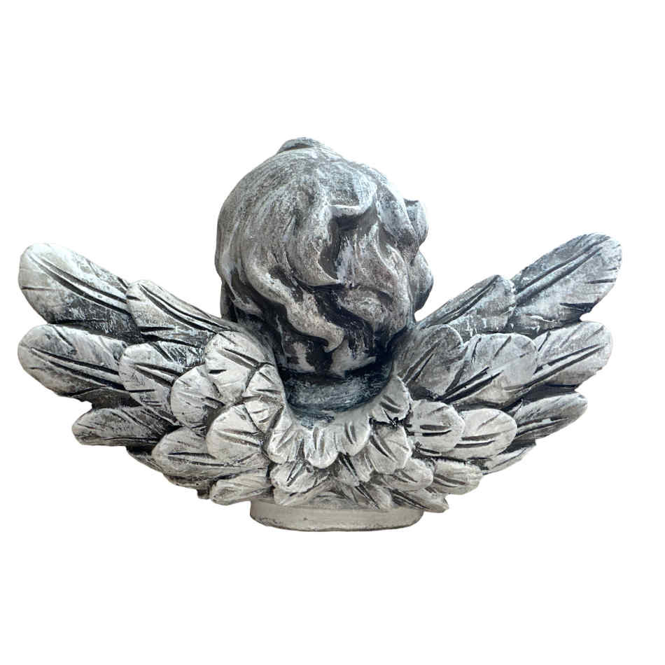 Ängel i grått, ca 16,5 cm