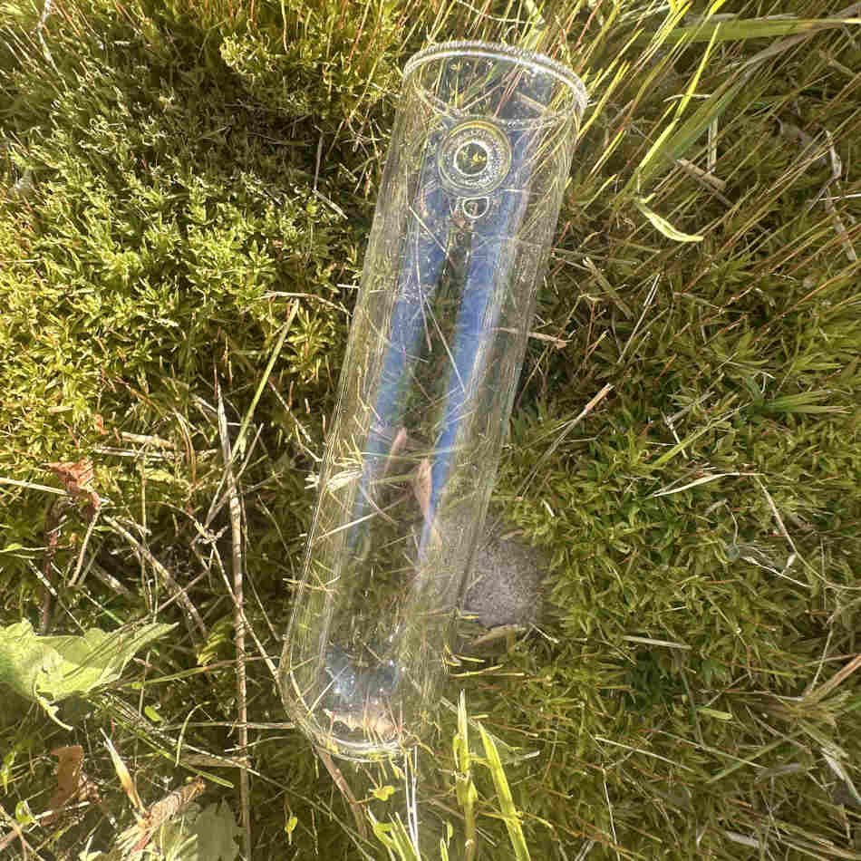 Provrör / Glasrör med uppghängningshål. 10 cm