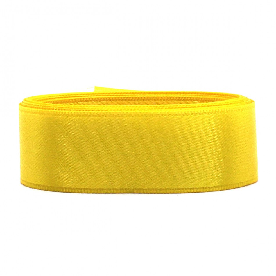 Gult satinband, 25 mm ( 3 meter)