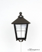 Gravlykta med kula, 25 cm. svart Gravlykta med kula, 25 cm. svart