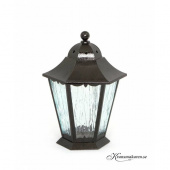 Gravlykta, stående. 25 cm hög. Svart.  Gravlykta, stående. 25 cm hög. Svart.