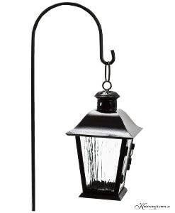 Spjut till hängande gravlykta, dubbelfot, svart