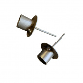 Ljushållare för Kronljus - Råmetall 2 st Ljushållare för Kronljus - Råmetall 2 st