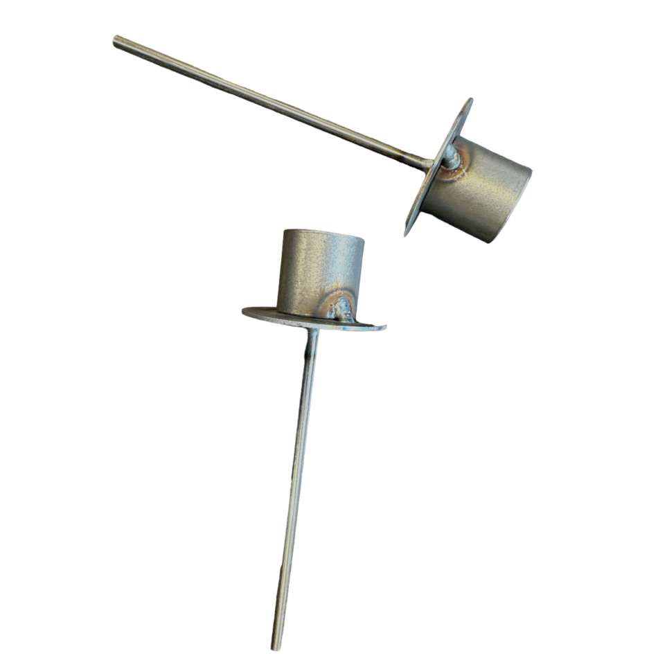 Ljushållare för Kronljus - Råmetall 2 st