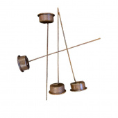 Ljushållare för Värmeljus - Rostfärgade  4 st Ljushållare för Värmeljus - Rostfärgade  4 st