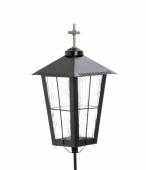 Gravlykta med kors, svart. 30 cm Gravlykta med kors, svart. 30 cm