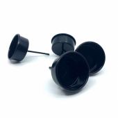 Ljushållare för Värmeljus 4 st Svart Ljushållare för Värmeljus 4 st Svart