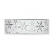 dekorband med snöflingor i silver