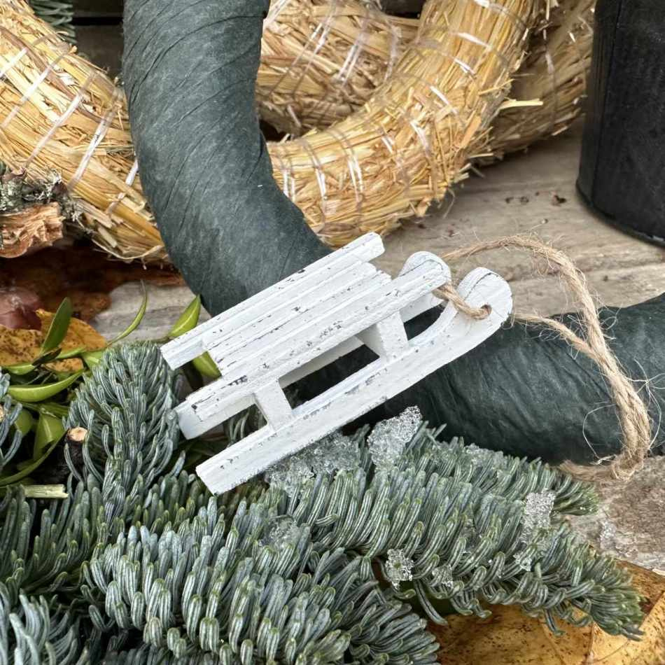 Kälke, Shabby, Vit 7 cm