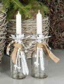 Skidor och stavar. Vita.7 cm Skidor och stavar. Vita.7 cm