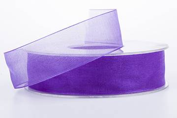 Organzaband Lila, (50 meter)