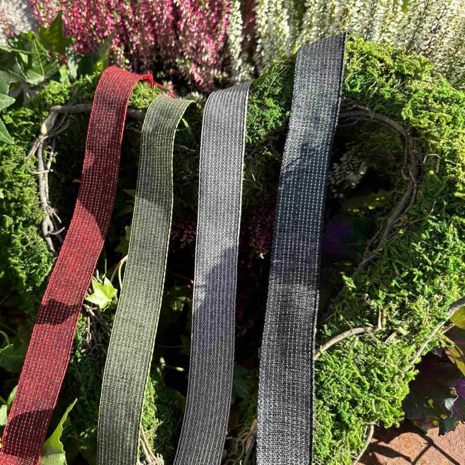 Dekorband Svart/Guld 25 mm (20 meter)