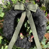 Dekorband Olivgrön/Guld 25 mm (20 meter) Dekorband Olivgrön/Guld 25 mm (20 meter)