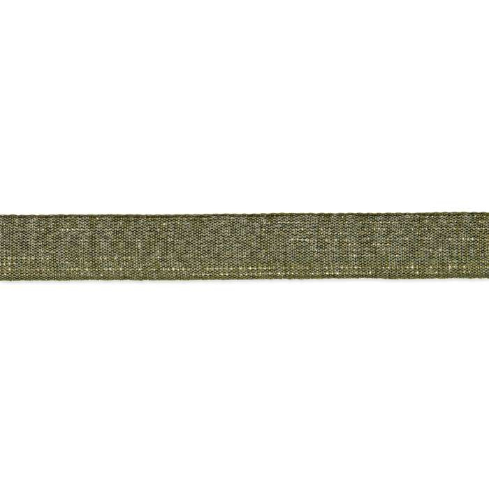 Dekorband Olivgrön/Guld 25 mm (6 meter)