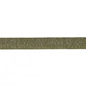 Dekorband Olivgrön/Guld 25 mm (6 meter)