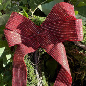 Dekorband Röd/Guld 25 mm (6 meter) Dekorband Röd/Guld 25 mm (6 meter)