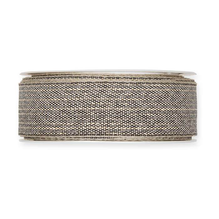 Dekorband Beige/Guld 25 mm (6 meter)