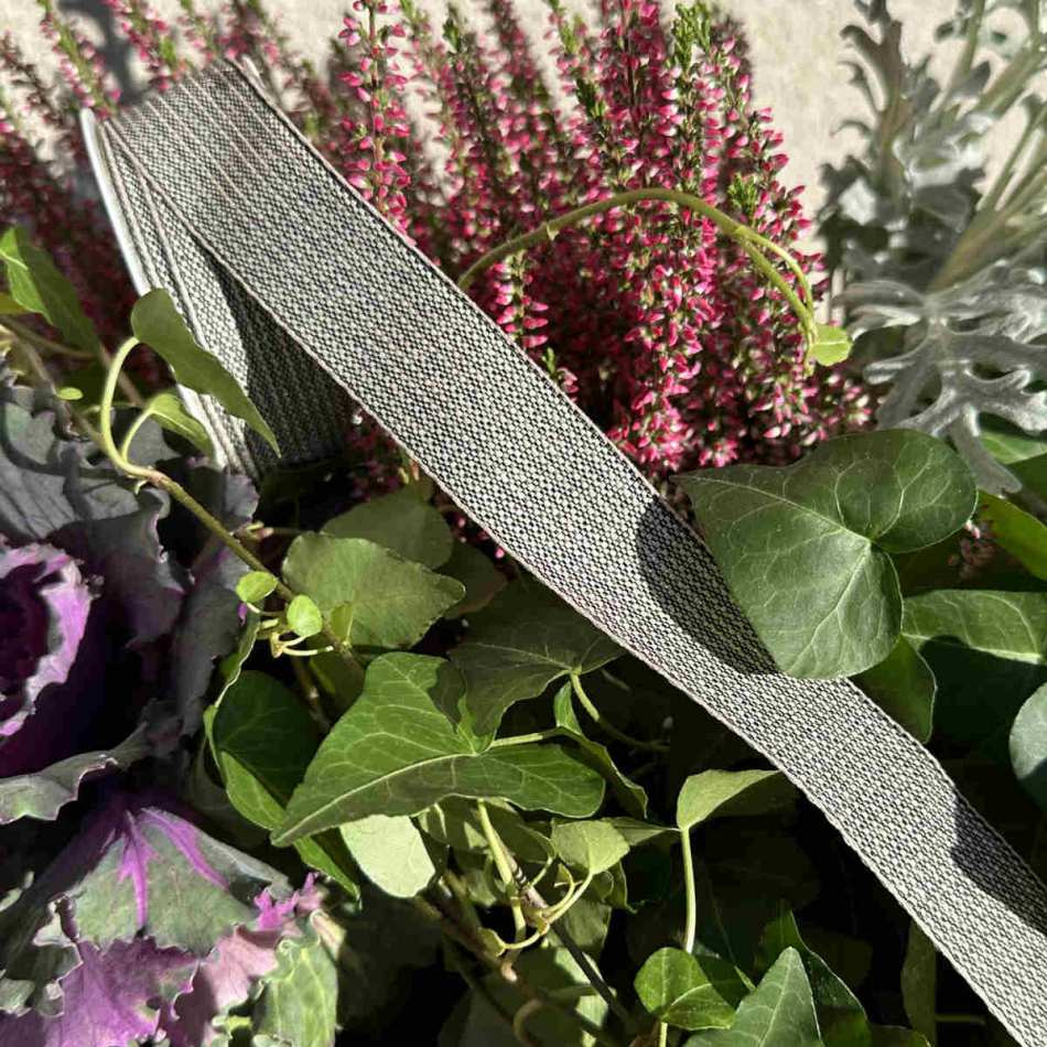 Dekorband Beige/Guld 25 mm (6 meter)