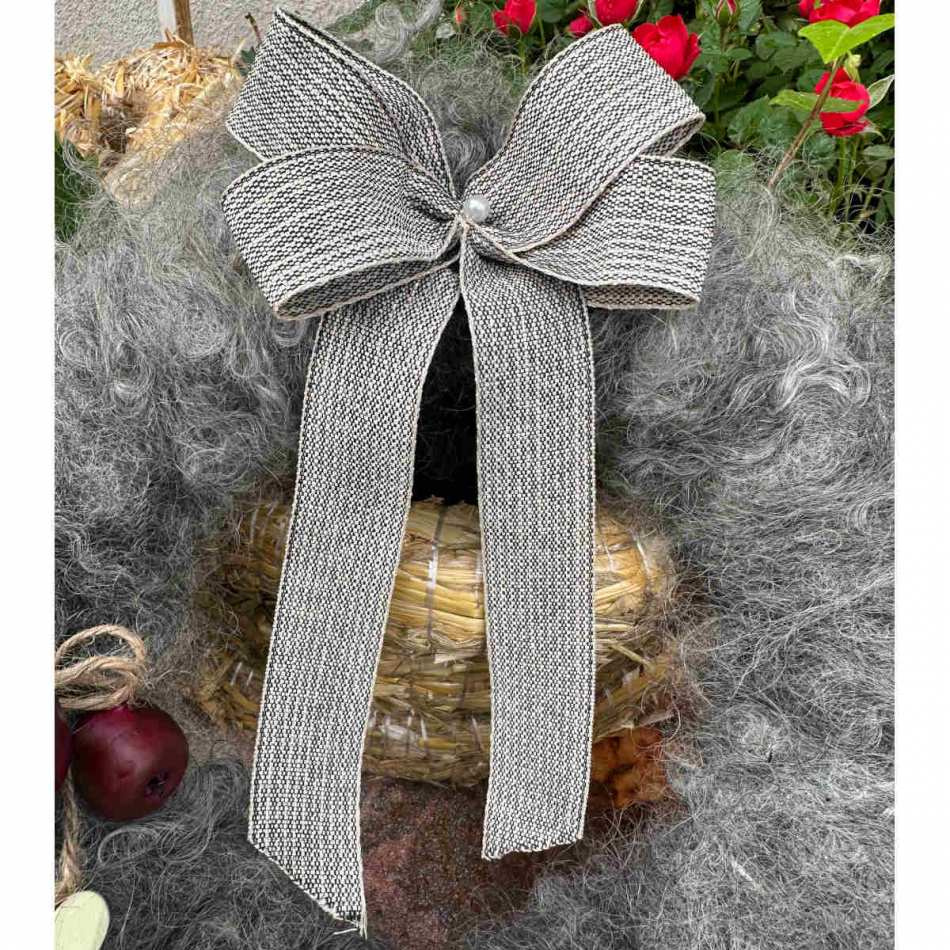 Dekorband Beige/Guld 25 mm (6 meter)