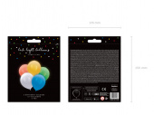 LED ballonger mixade färger, 30 cm, 5 st 