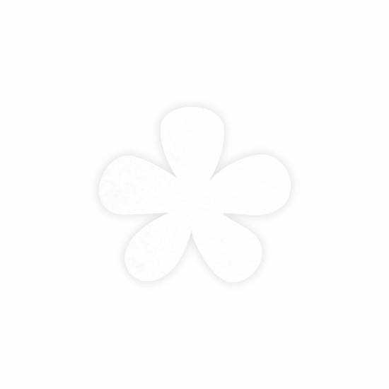 Vita blomformade etiketter 20 st