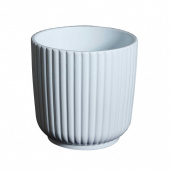 Kruka Randig Vit 10 cm Kruka Randig Vit 10 cm