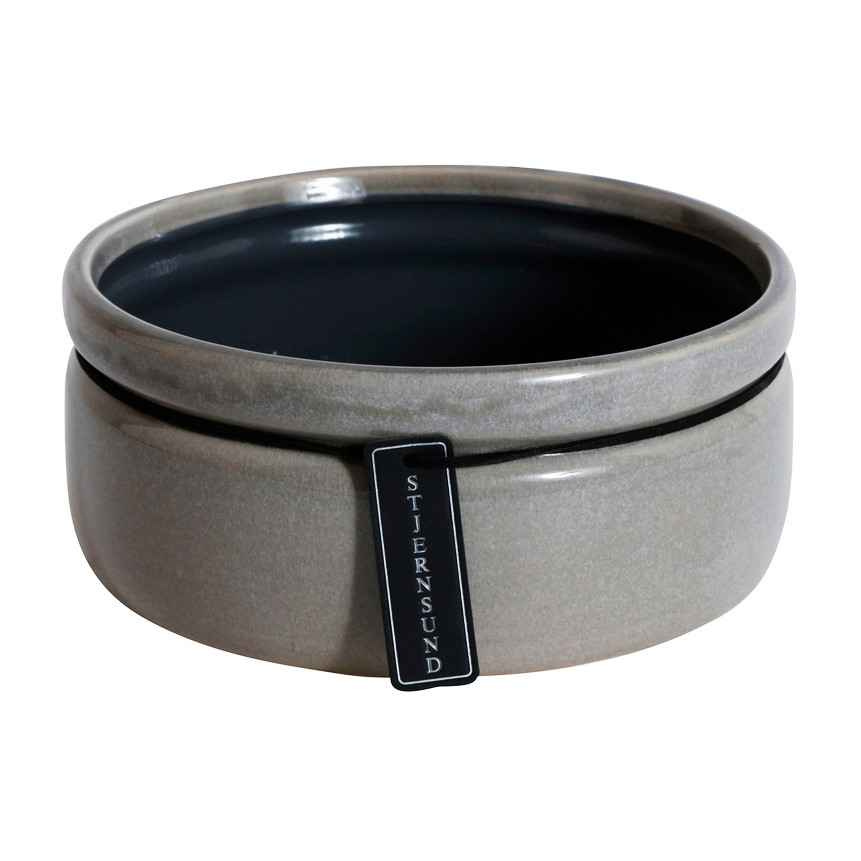 Kruka rund, Grå 17 cm