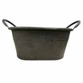 Kruka av plåt Mörkgrå 26 cm Kruka av plåt Mörkgrå 26 cm