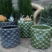 Kruka Glacebubbel Gråblå 13,5 cm Kruka Glacebubbel Gråblå 13,5 cm