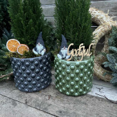 Kruka Glacebubbel Gråblå 15 cm Kruka Glacebubbel Gråblå 15 cm