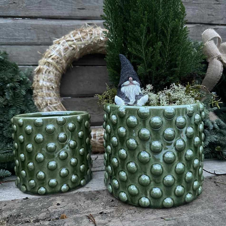 Kruka Glacebubbel Grön 15 cm